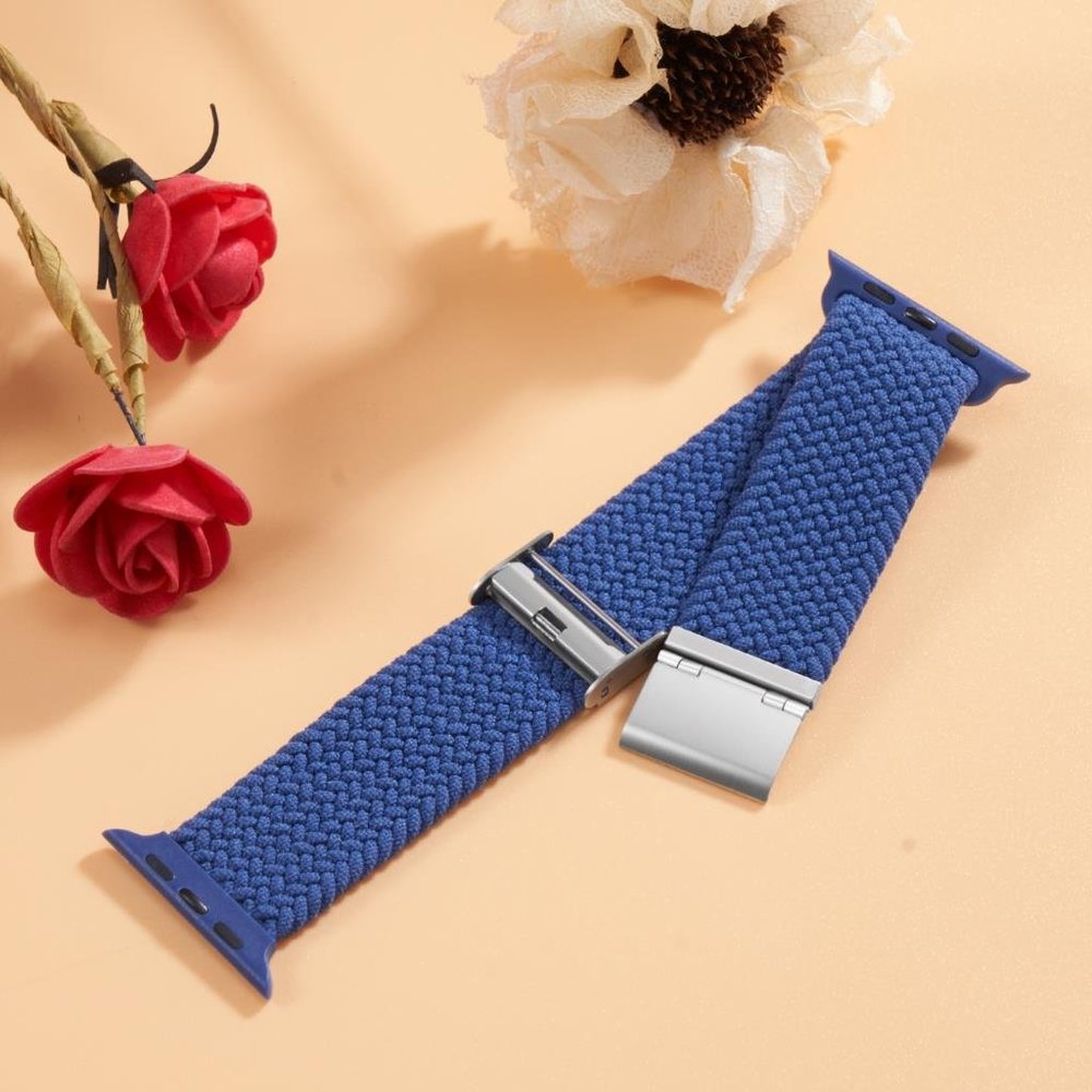 NEW[BAND] Adjustable BLUE Unity Braided Solo Loop For Apple Watch - Picture 2 of 4